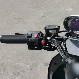 Interruptores de control de manubrio de motocicleta ATV de 7/8 pulgadas de 22 mm a la izquierda derecha para botón de bocina, señal de giro, luz antiniebla eléctrica, luz de advertencia de arranque