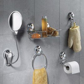 Gedy by Nameeks Hot Organizer Chromed HO80 Contemporary Metlal Italian Bathroom Accessories Set