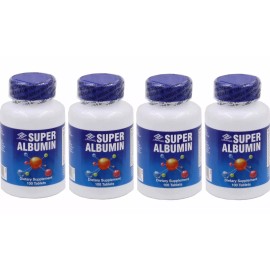 Nu-Health 4 Bottles Super Albumin 500 mg 100 Tablets, FRESH, Make In USA, FREE US SHIPPING