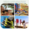 YELARXI Arrow Vanes Turkey Archery Arrows Feathers Fletching, 6 Inch