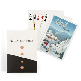 Lantern Press Vail, Colorado, Retro Ski Resort (52 Playing Cards, Poker Size Card Deck with Jokers)
