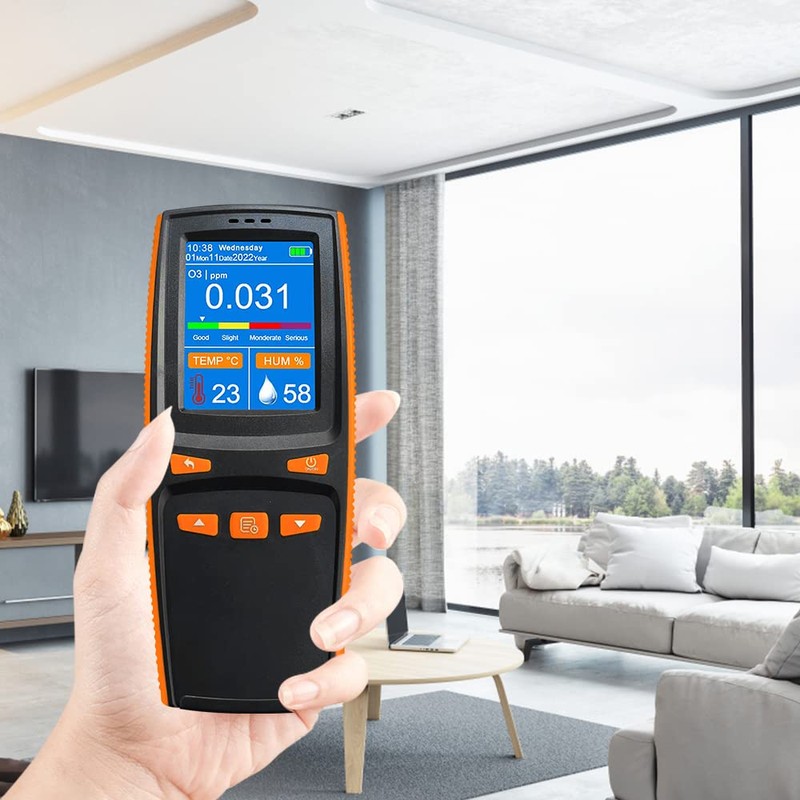 VISLONE Ozone Detector, O3 Air Quality Monitor, Gas Tester Meter
