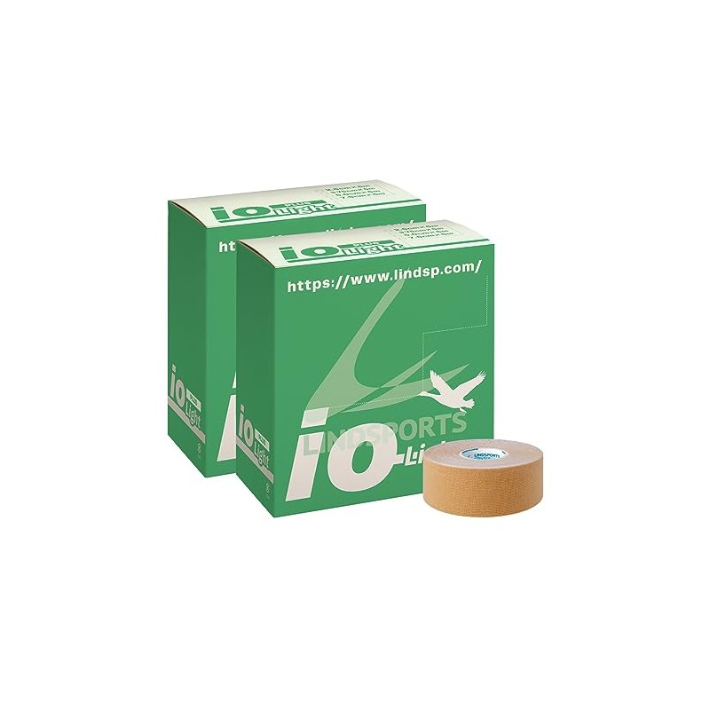 LINDSPORTS ライトイオテーププラス キネシオロジーテープ テーピング 幅25mm×5.0m 1箱12本入 (1)