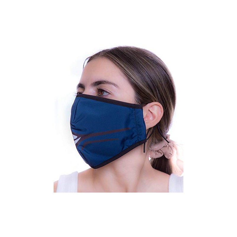Headmost Comfymask 3 Layer Large Fabric Facemask: Water Repellent, Washable,