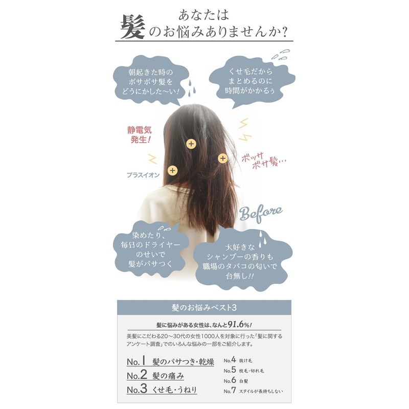 IRISLIFE Kirei.comb (Megrose Hair Oil with Mini Bottle) Comb Like