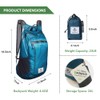 4Monster Water Resistant Foldable Backpack, Packable Hiking Daypack, Ultralight Travel
