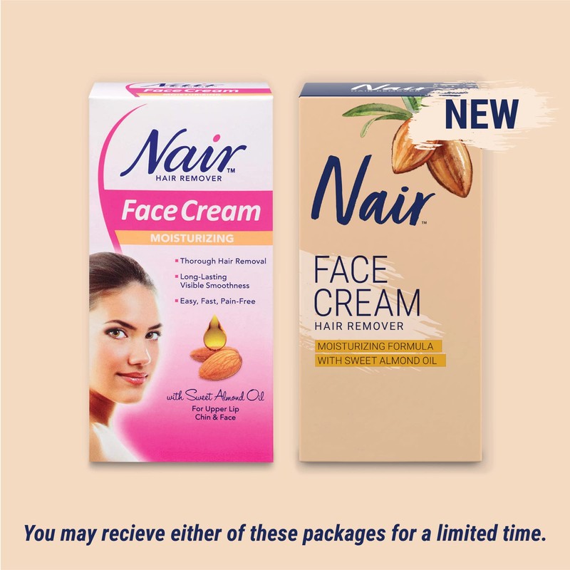 Nair Facial Hair Remover Cream (Pack of 2)