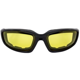 Motorcycle Yellow Riding Glasses Sunglasses with Foam Padded Also great for Paintball The Padding Keeps Sweat Out of Your Eyes