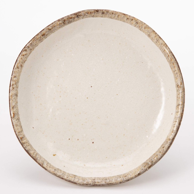 Mino Ware K72061 White Karatsu Round Simmering Pot