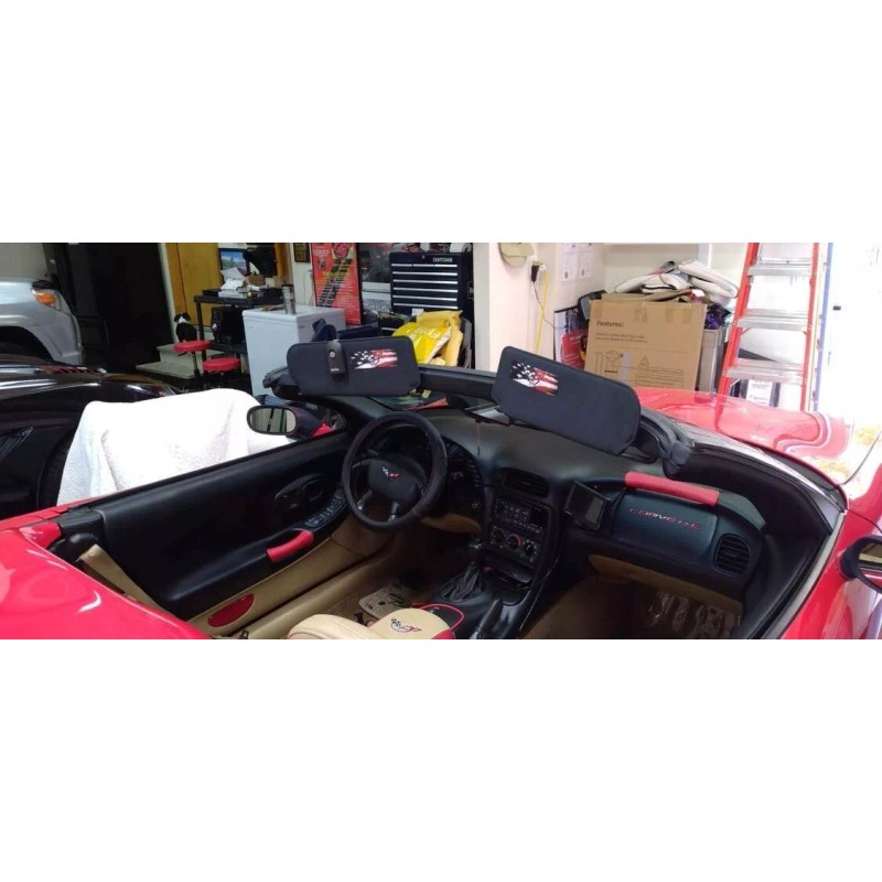 Unbranded C5 Corvette Sun Visor Warning Label Covers