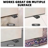 Flexible Rubber Door Stopper Wedge - Stackable Furniture Leveling Shims