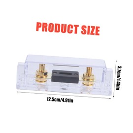 Gatuida Car Audio Fuse Holder Fusible Link Tone Plated Alloy Easy Mounting Sizing for Inverters