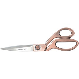 Westcott 8" Bent Stainless Steel Copper-Finish Scissors For Office & Home (16459)