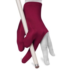 Quality gloves Billiard Fits either hand - One size fits all - Choose your color (Burgundy)
