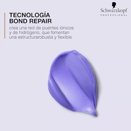 BLONDME Bond Repair Purple Mask 200 ml, Tratamiento Intensivo para Cabello Rubio,Neutraliza Tonos Amarillos y Repara la Fibra Capilar                 