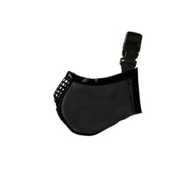 Soft Dog Muzzles Mesh Breathing Panel Safe Secure Restricts Unwanted Behavior (XSmall - Black)