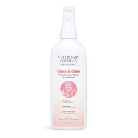 Veterinary Formula Smart Coat Complex Gloss & Glide Detangler, 8 Fl oz – Shine Builder, Conditioner Spray for Dogs – Quickly Detangles Matted Hair – with Silk Protein and Antioxidants