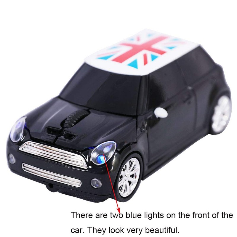 Sports Car Shaped Wireless Mouse 3 Button Optical Mouse Ergonomic