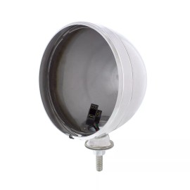 GCC Universal 7" 6014 Chrome Dietz Style Headlight Head Lamp Bucket Housings Pair