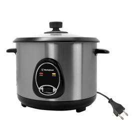 Westinghouse 220 Volts Rice Cooker 16 Cup, Non Stick Cooking Pot, Measuring Cup, Keep Warm Function-Stainless Steel-1000W (NOT FOR USE IN USA)