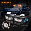 XRIDONSEN 2 in 1 Dash Emergency Strobe Lights Interior Windshield