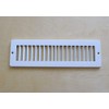 Toe Ductor Under Cabinet Heating and Cooling White Register Plate