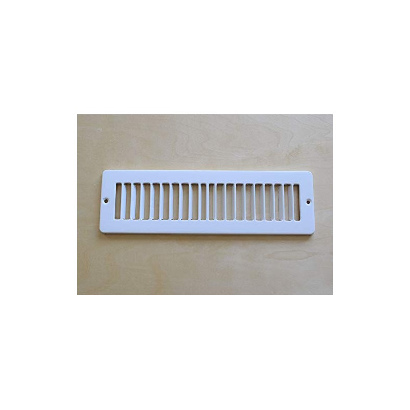 Toe Ductor Under Cabinet Heating and Cooling White Register Plate