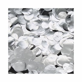 PMLAND PVC Sliver Table Confettis Round Circles for Parties Crafts and Decoration 2.5 cm (1 Inch) Pack of 6000 Pieces