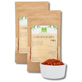 Chilli Flakes Crushed with Seeds of Green Essence Spicy Crushed Chilies - Chili Flakes Chili Pepper Chilli Chopped Hot Pepper Flakes for the Mill (500 grams)