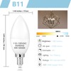 DIAMIAQ B11 LED Light Bulb E12 Candelabra Light Bulbs 5000K