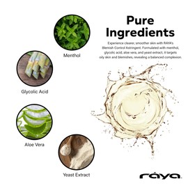 RAYA Blemish Control Astringent (705), Facial Toner for Very Oily and Break-Out Skin, with Vitamin B Complex to Balance pH and Helps Regulate Oil Production, Cruelty & Paraben Free - 8 fl oz