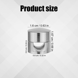 Pack of 6 Cable Anchors for Desk Organisation, Charging Cable Management Clips, Metal Cable Holder for Cables, Sturdy Aluminium Cable Organiser for the Home Office (Silver)