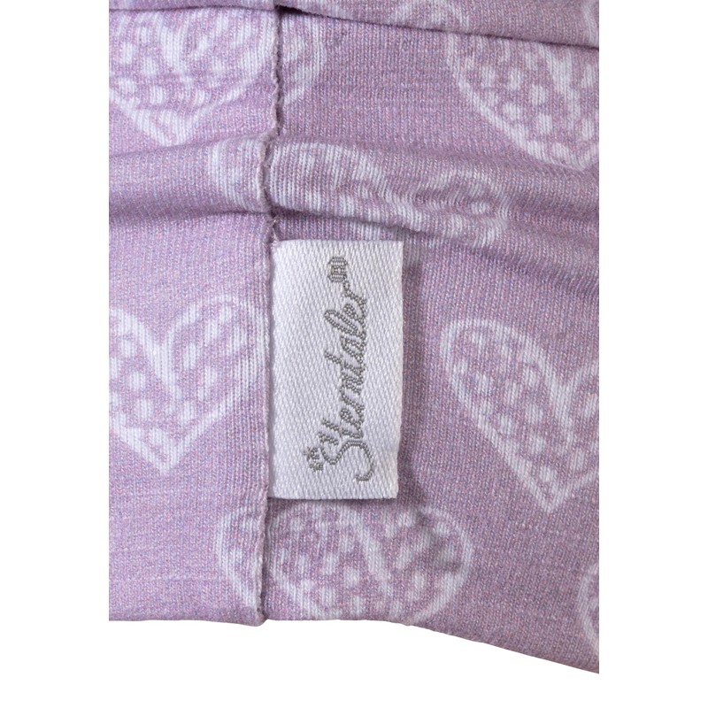 Sterntaler Girls Hearts Beanie Hat, lilac, 53