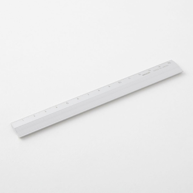 Midori Aluminium Ruler 15cm Silver (42255006)