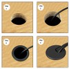 Wolfride 12 Pcs Wire Hole Cap Hole Diameter 2.0 inches