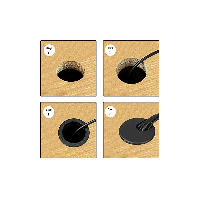 Wolfride 12 Pcs Wire Hole Cap Hole Diameter 2.0 inches