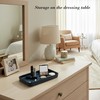 10"×6"×1" Bathroom Vanity Tray for Countertop- Ceramic Decorative Organizer Tray