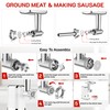 GVODE Meat Grinder & Sausage Stuffer - 2800W Max Power,
