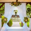 Junhui Wedding Arch Decorative Tulle Fabric, 160 x 600 cm,
