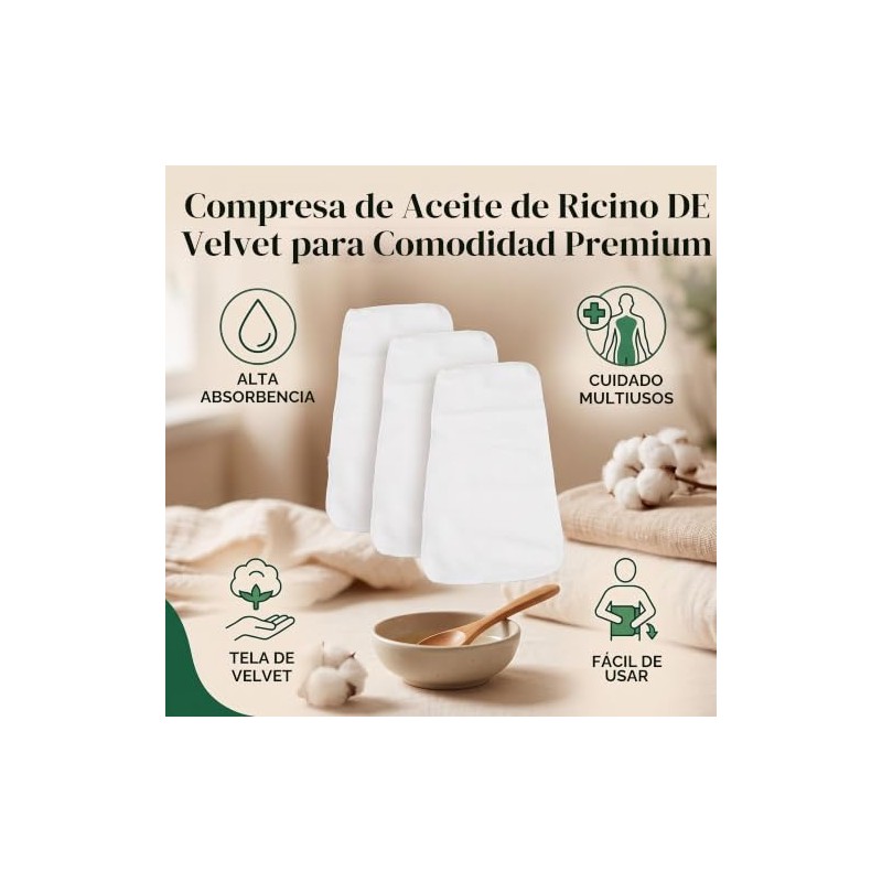 banapoy 3Pcs 4 Capas Algodón Orgánico Sin Blanquear para El