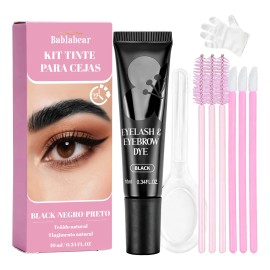 Kit Henna Gel Pigmento Para Cejas Y Pestañas Natural Tinte