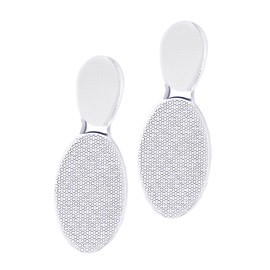 Healvian 2pcs Nano Glass Foot File Dual Sided Callus Remover and Nail Shaper for Foot Care Portable Dead Skin Scrubber for Men and Women for Travel and Home Use