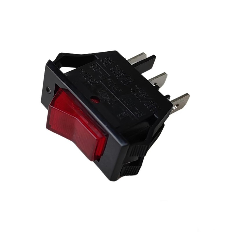 RF-1001 10A 250VAC 3 Pins 2 Positions Rocker Switch with