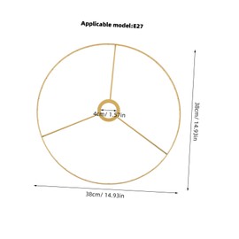 HOMSFOU Lampshade Frame Desk Lights Lampshade Frame Lamp Shade Hardware Minimalist Design Detachable Parts for Easy Maintenance