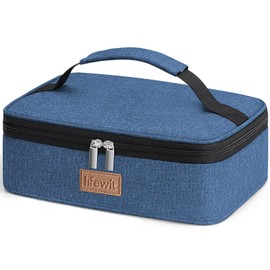 Lifewit Cool Bag Small Insulated for Men Women Foldable Lunch Bag Insulated Bag Portable Cool Box for Men Women for Picnics Work Dark Blue 4L