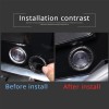carpart2021 Real Carbon Fiber Push to Start Button Cover Trim