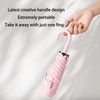 Mini Travel Folding Hook-shaped Handle Umbrella Small Portable UV 99.9%