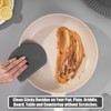 Silicone Dough Scraper with Stainless Steel Sheet, Curved Edge Flexible