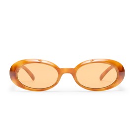 Le Specs Work It! Sunglasses - Vintage Tort, Oval, Unisex, Minimalist Sleek Style