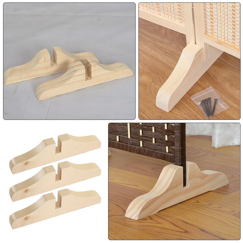 Happyyami Foldable Room Divider Stand, Pack of 3, Screen Panel